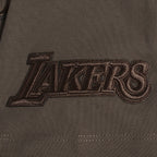 NBA LOS ANGELES LAKERS NEUTRAL T-SHIRT À ÉPAULES TOMBANTES POUR HOMME (TAUPE FONCÉ)