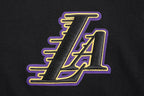 NBA LOS ANGELES LAKERS WINGSPAN T-SHIRT À MANCHES LONGUES ET À ÉPAULES TOMBANTES POUR HOMME (NOIR)