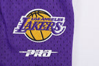 NBA LOS ANGELES LAKERS SCRIPT TAIL SHORT EN MAILLE DOUBLE 2.0 POUR HOMME (NOIR/VIOLET)