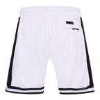 NBA LOS ANGELES LAKERS SCRIPT TAIL MEN'S DOUBLE KNIT 2.0 SHORT (WHITE/BLACK)