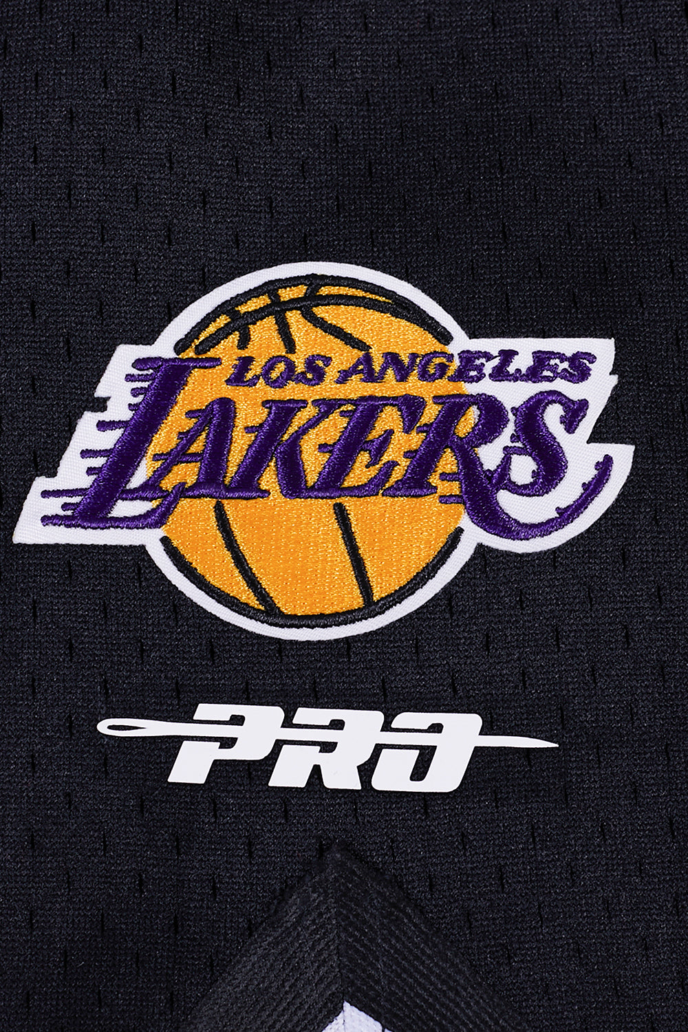 NBA LOS ANGELES LAKERS SCRIPT TAIL MEN'S DOUBLE KNIT 2.0 SHORT (WHITE/BLACK)