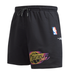 NBA LOS ANGELES LAKERS ECHO LOGO MEN'S FLEECE SHORT (BLACK)