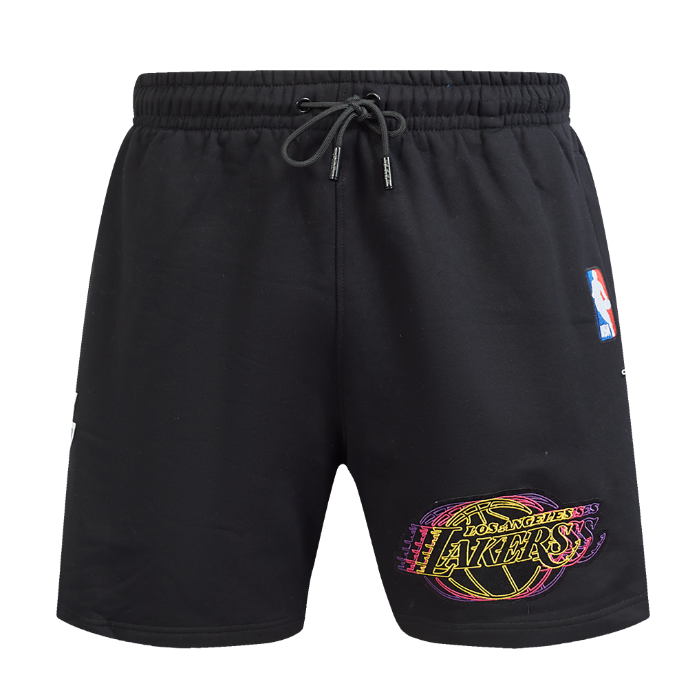 NBA LOS ANGELES LAKERS ECHO LOGO MEN'S FLEECE SHORT (BLACK)