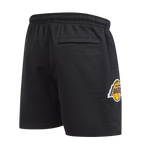 NBA LOS ANGELES LAKERS ECHO LOGO MEN'S FLEECE SHORT (BLACK)