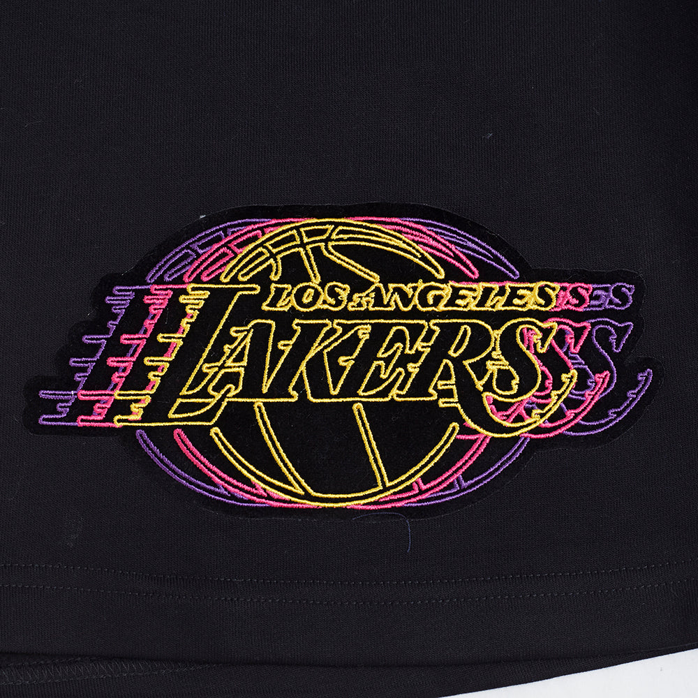 NBA LOS ANGELES LAKERS ECHO LOGO MEN'S FLEECE SHORT (BLACK)
