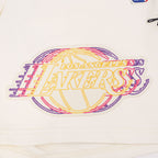 NBA LOS ANGELES LAKERS ECHO LOGO MEN'S FLEECE SHORT (EGGSHELL)