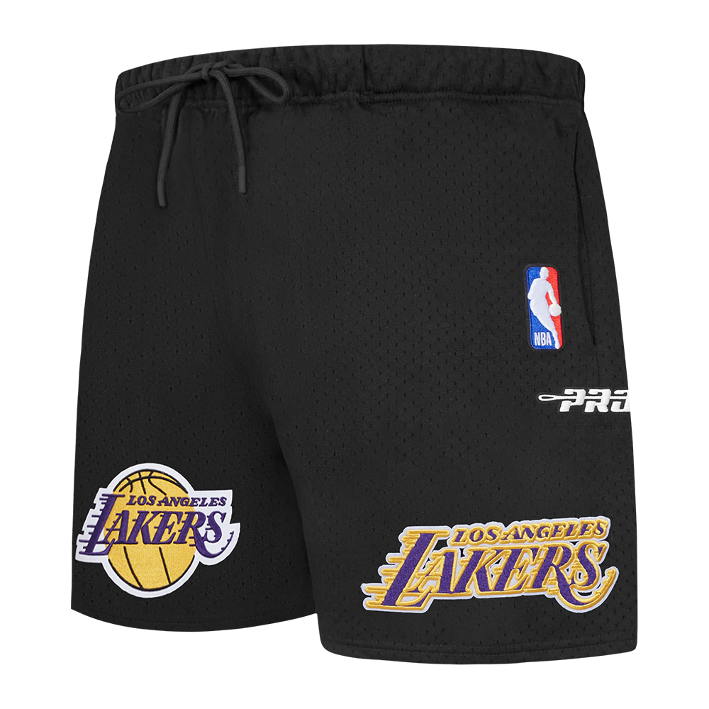 NBA LOS ANGELES LAKERS SOUVENIR SHORT EN FILET POUR HOMME (NOIR)