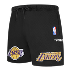 NBA LOS ANGELES LAKERS SOUVENIR SHORT EN FILET POUR HOMME (NOIR)