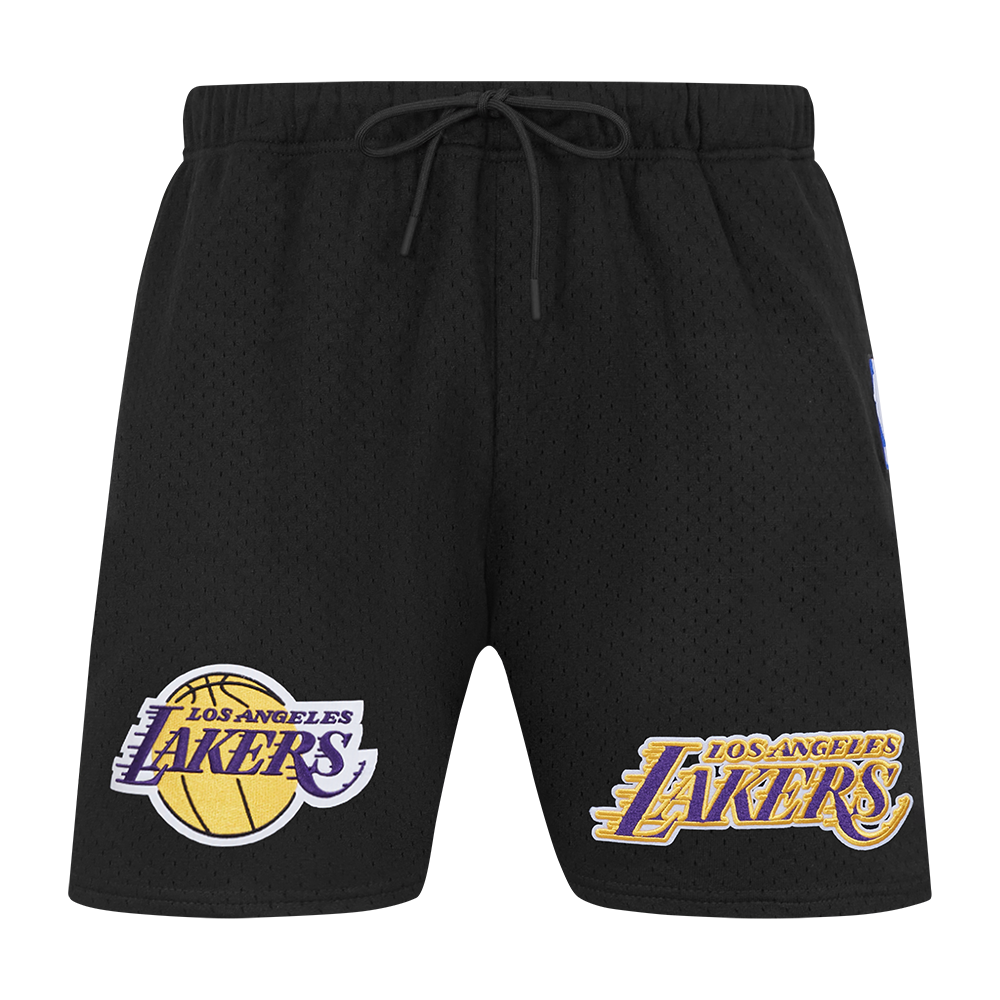 NBA LOS ANGELES LAKERS SOUVENIR SHORT EN FILET POUR HOMME (NOIR)
