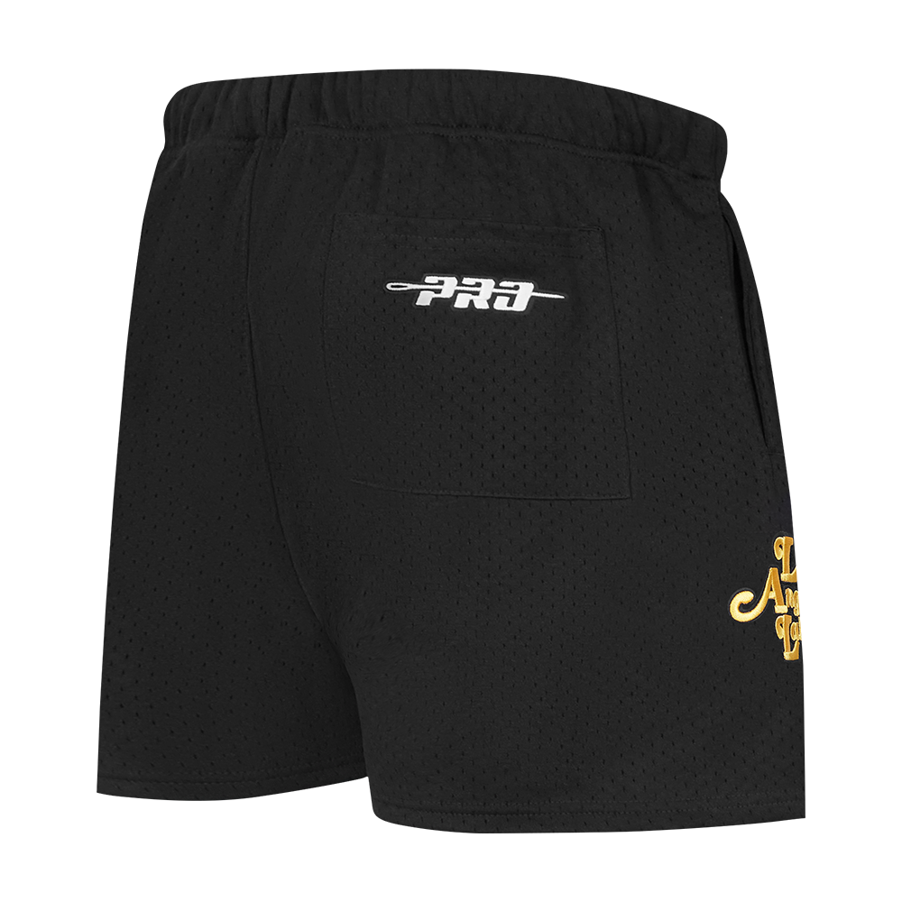 NBA LOS ANGELES LAKERS SOUVENIR SHORT EN FILET POUR HOMME (NOIR)
