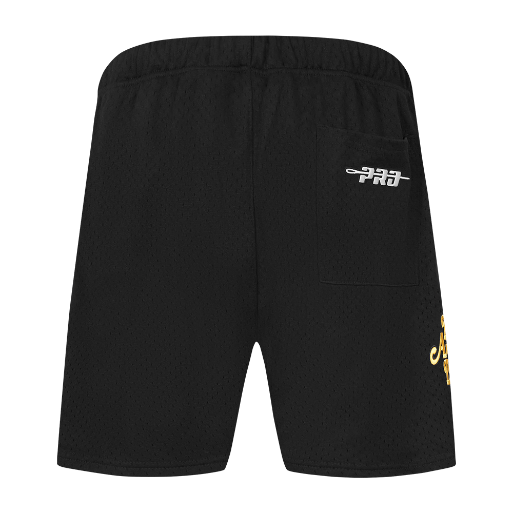 NBA LOS ANGELES LAKERS SOUVENIR SHORT EN FILET POUR HOMME (NOIR)