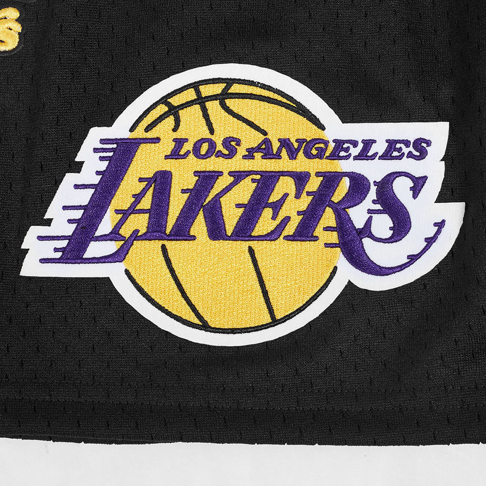 NBA LOS ANGELES LAKERS SOUVENIR SHORT EN FILET POUR HOMME (NOIR)