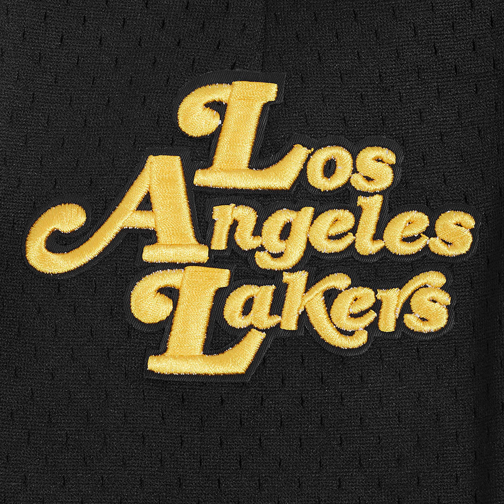 NBA LOS ANGELES LAKERS SOUVENIR SHORT EN FILET POUR HOMME (NOIR)