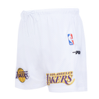 NBA LOS ANGELES LAKERS SOUVENIR MEN'S MESH SHORT (WHITE)