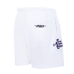 NBA LOS ANGELES LAKERS SOUVENIR MEN'S MESH SHORT (WHITE)