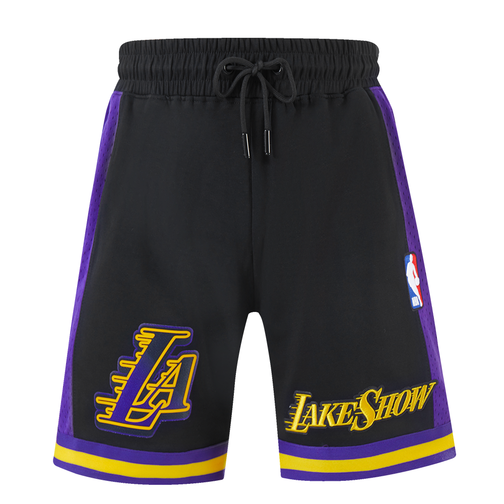 NBA LOS ANGELES LAKERS CITY EDITION 24-25 MEN'S DOUBLE KNIT 2.0 SHORT (BLACK/PURPLE/YELLOW)
