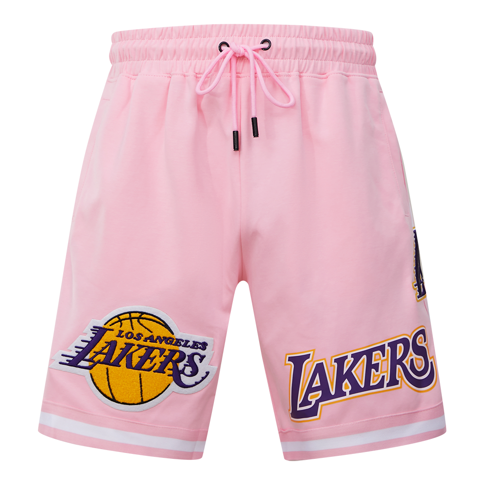 NBA LOS ANGELES LAKERS CLASSIC CHENILLE MEN'S SHORT (PINK)