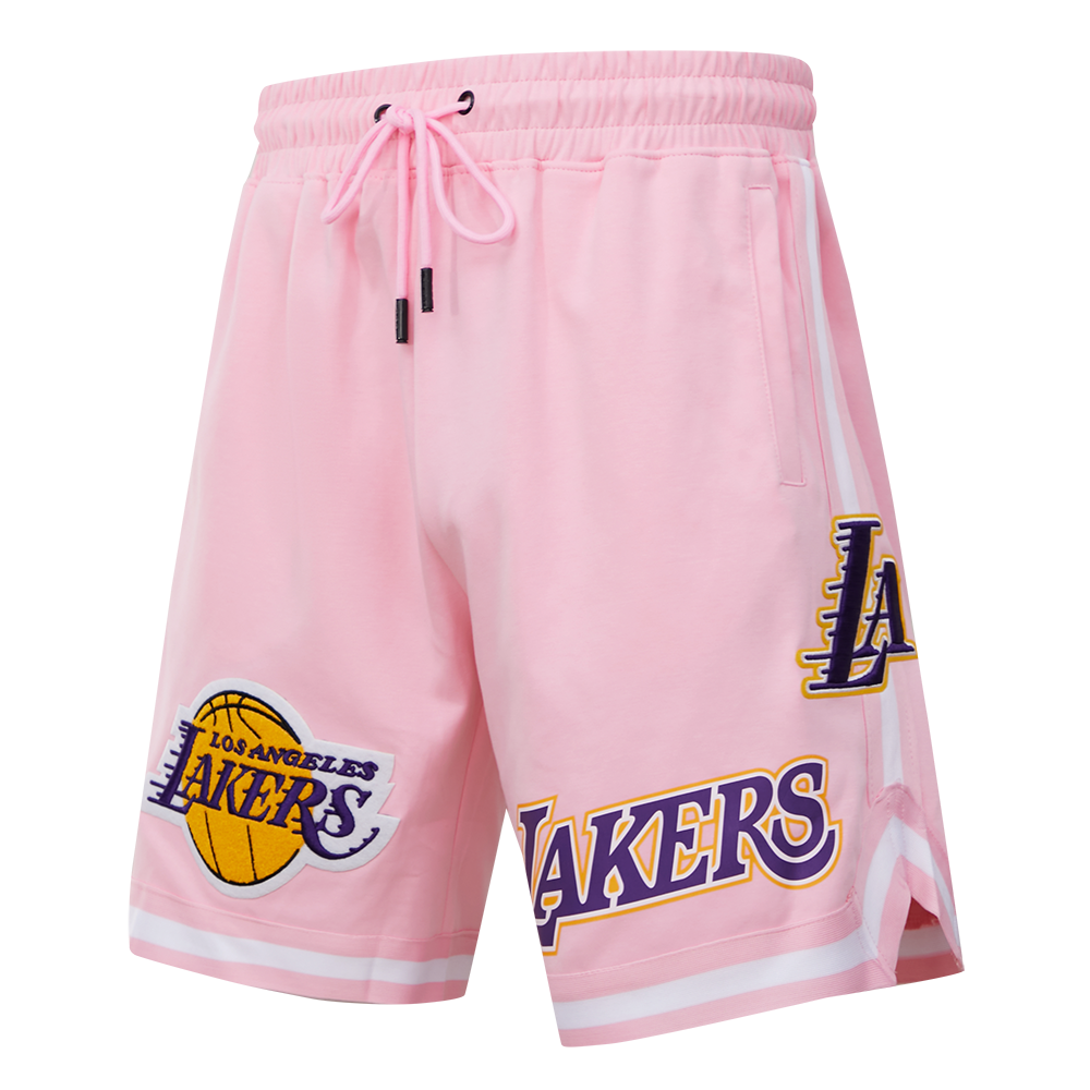 NBA LOS ANGELES LAKERS CLASSIC CHENILLE SHORT POUR HOMME (ROSE)