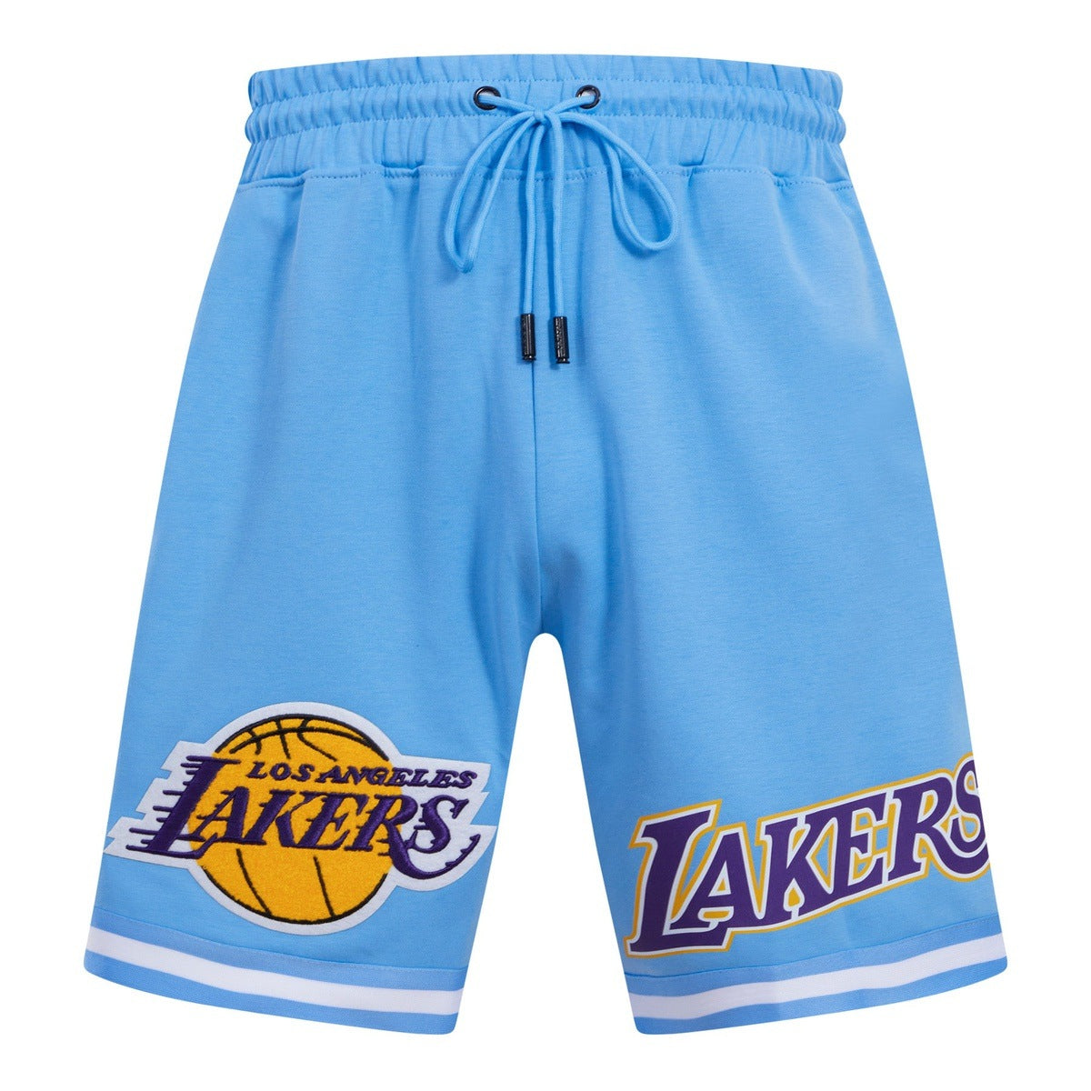NBA LOS ANGELES LAKERS CLASSIC CHENILLE SHORT POUR HOMME (BLEU UNIVERSITÉ)