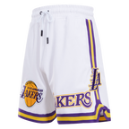NBA LOS ANGELES LAKERS CLASSIC CHENILLE MEN'S SHORT (WHITE)