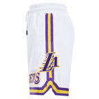 NBA LOS ANGELES LAKERS CLASSIC CHENILLE MEN'S SHORT (WHITE)