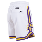 NBA LOS ANGELES LAKERS CLASSIC CHENILLE MEN'S SHORT (WHITE)