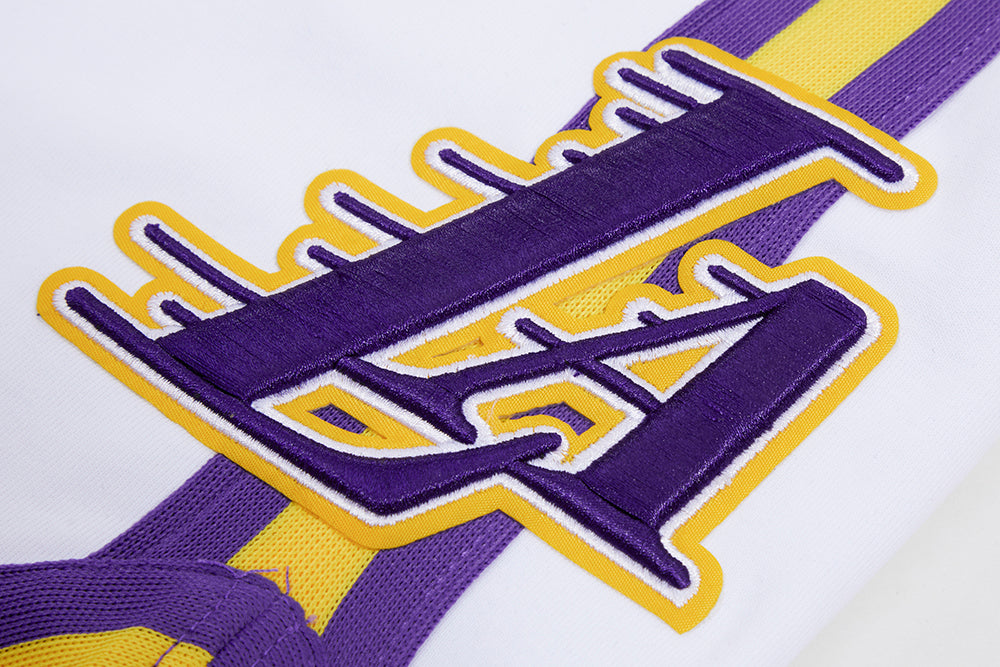 NBA LOS ANGELES LAKERS CLASSIC CHENILLE MEN'S SHORT (WHITE)