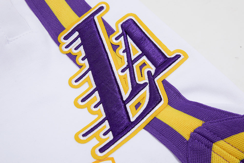 NBA LOS ANGELES LAKERS CLASSIC CHENILLE MEN'S SHORT (WHITE)