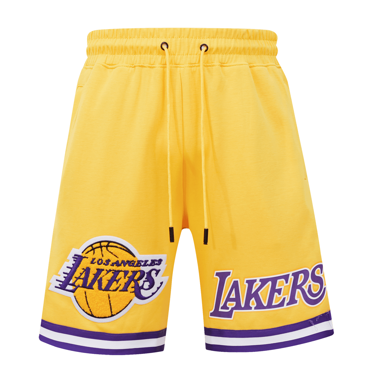 NBA LOS ANGELES LAKERS CLASSIC CHENILLE MEN'S SHORT (YELLOW)