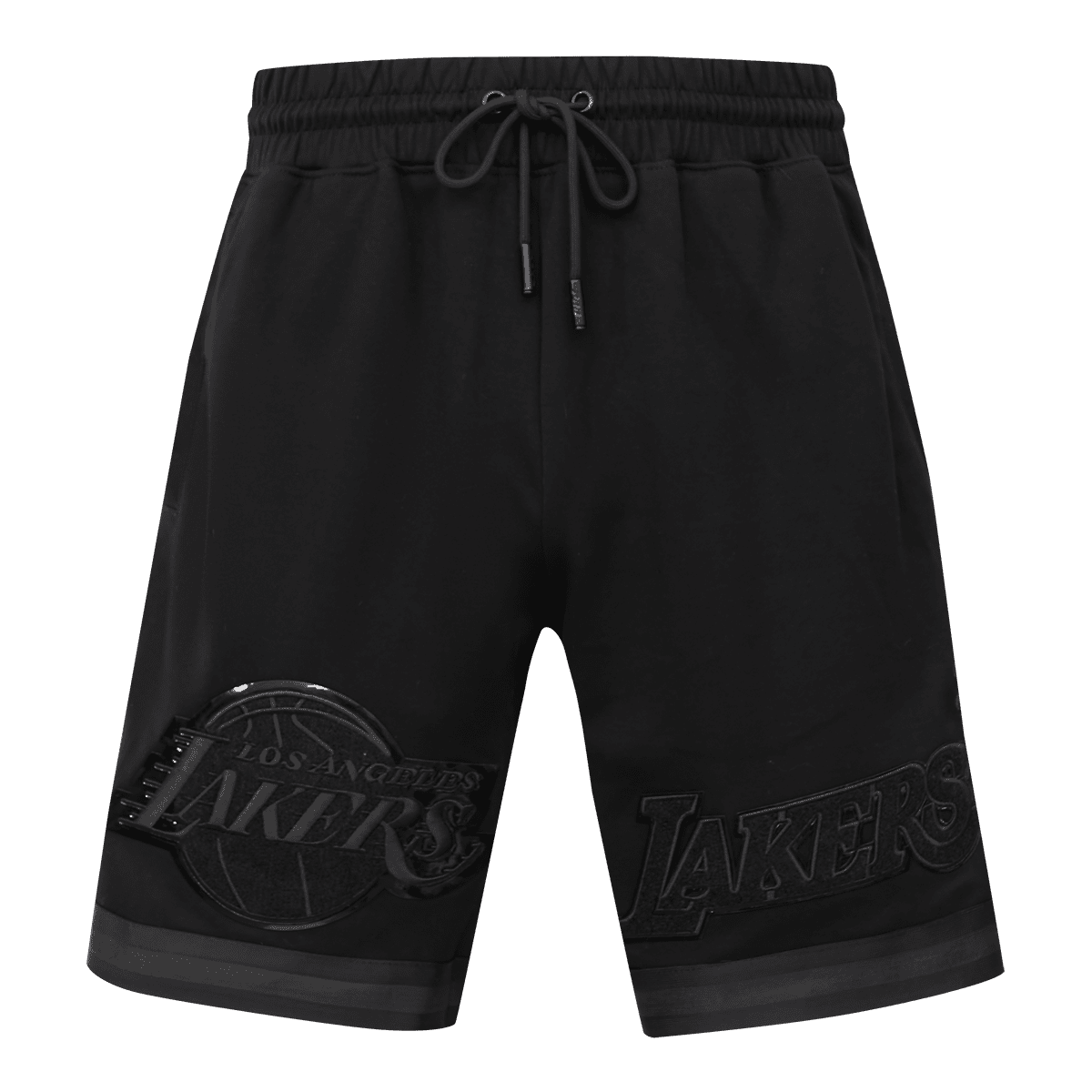 NBA LOS ANGELES LAKERS TRIPLE BLACK PRO TEAM MEN'S SHORT (BLACK)