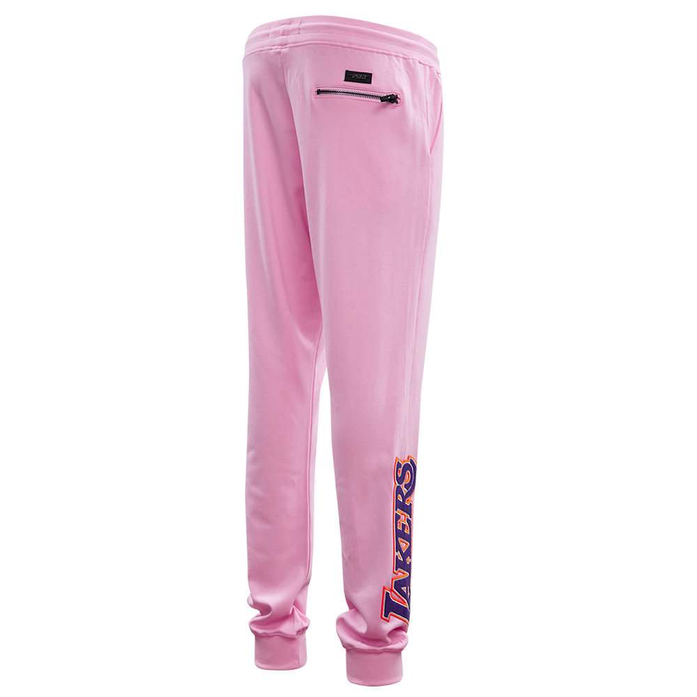 NBA LOS ANGELES LAKERS CLASSIC CHENILLE PANTALON JOGGER POUR HOMME (ROSE)
