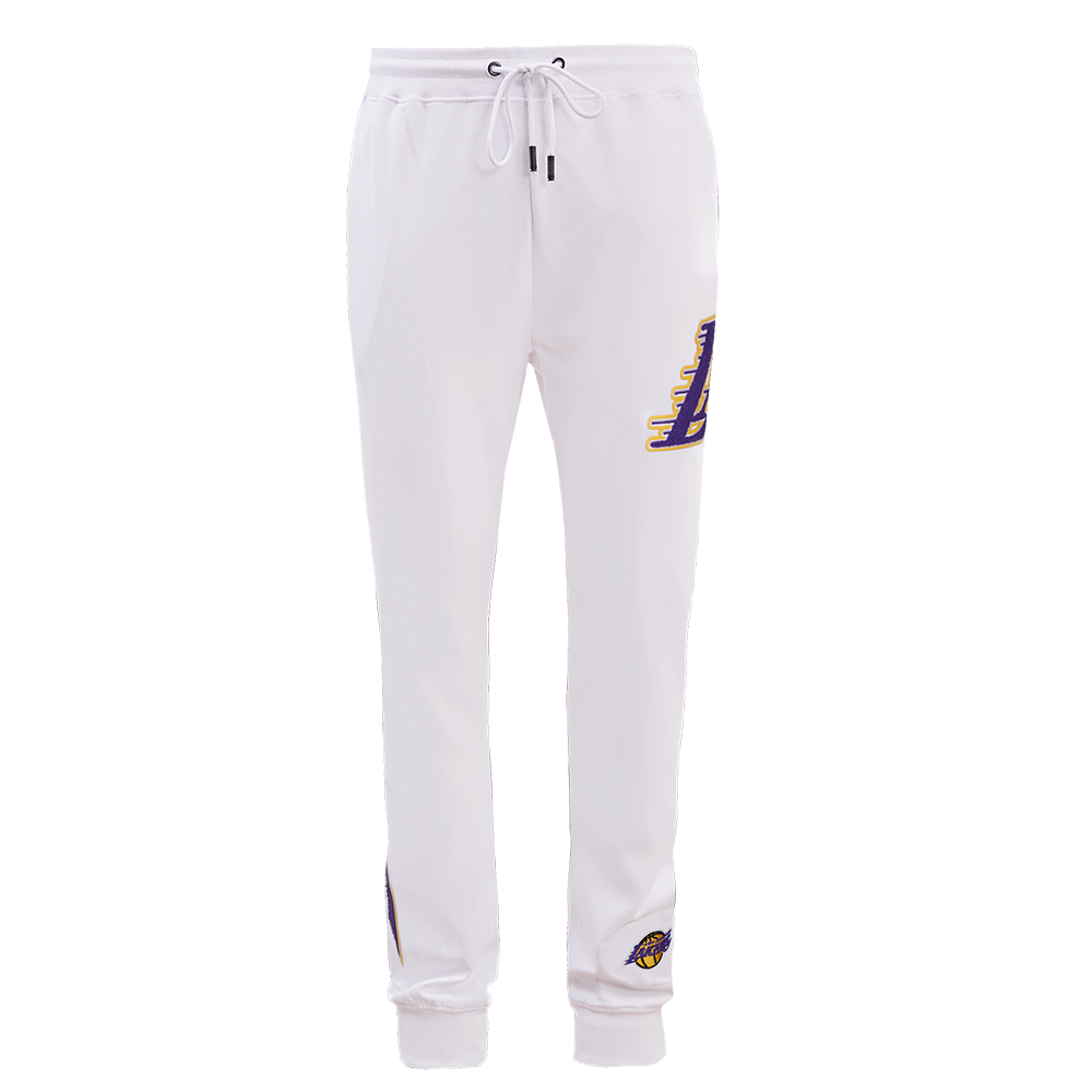 NBA LOS ANGELES LAKERS CLASSIC CHENILLE MEN'S JOGGER (WHITE)