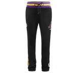NBA LOS ANGELES LAKERS SCRIPT TAIL MEN'S RIB FLEECE SWEATPANT (BLACK/PURPLE)