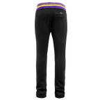 NBA LOS ANGELES LAKERS SCRIPT TAIL MEN'S RIB FLEECE SWEATPANT (BLACK/PURPLE)