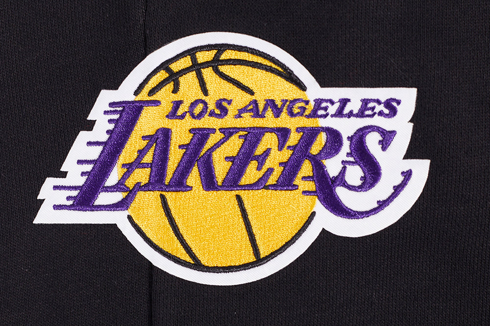 NBA LOS ANGELES LAKERS SCRIPT TAIL MEN'S RIB FLEECE SWEATPANT (BLACK/PURPLE)