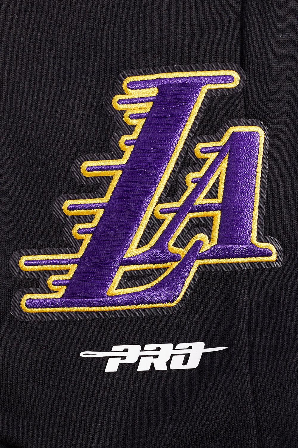 NBA LOS ANGELES LAKERS SCRIPT TAIL MEN'S RIB FLEECE SWEATPANT (BLACK/PURPLE)