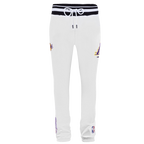 NBA LOS ANGELES LAKERS SCRIPT TAIL PANTALON OUATÉ EN MOLLETON CÔTELÉ POUR HOMME (BLANC/NOIR)