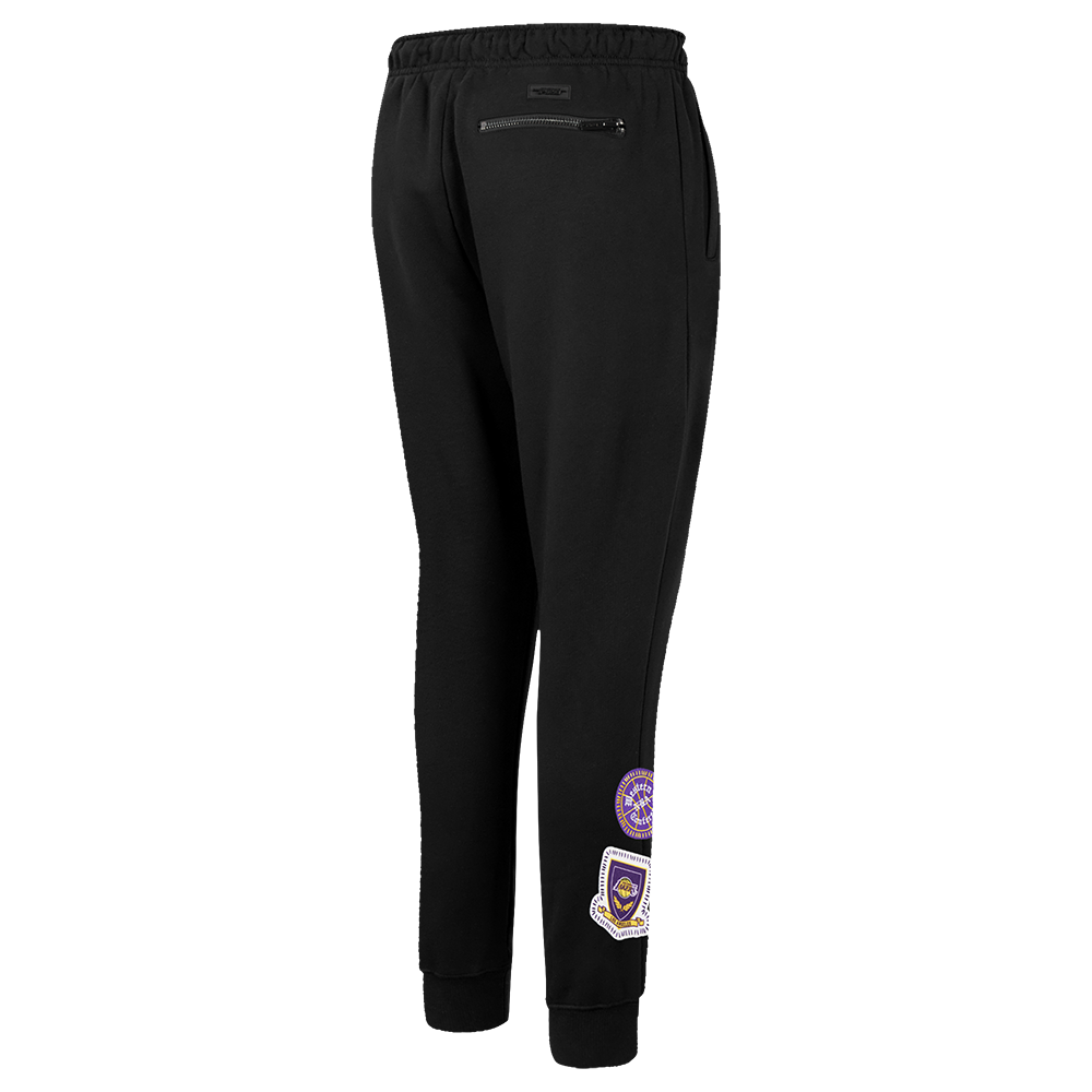 NBA LOS ANGELES LAKERS DIY PICK STITCH PANTALON JOGGER EN MAILLE DOUBLE POUR HOMME (NOIR)