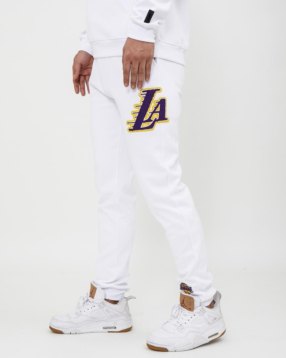 NBA LOS ANGELES LAKERS LA LOGO MEN'S JOGGER (WHITE)