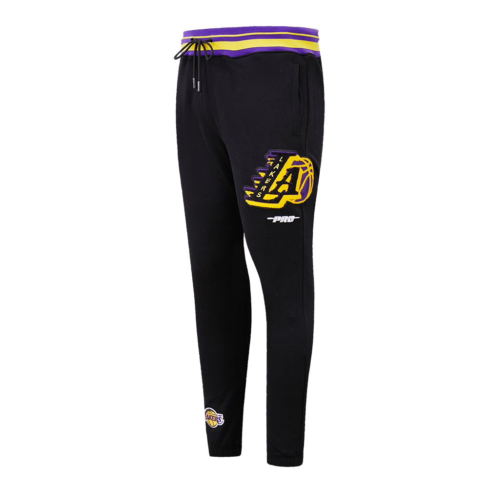 NBA LOS ANGELES LAKERS PANTALON OUATÉ MASHUP CÔTELÉ POUR HOMME (NOIR/VIOLET)