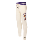 NBA LOS ANGELES LAKERS RETRO CLASSIC PANTALON OUATÉ POUR HOMME (COQUILLE D'ŒUF/VIOLET)