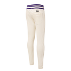 NBA LOS ANGELES LAKERS RETRO CLASSIC PANTALON OUATÉ POUR HOMME (COQUILLE D'ŒUF/VIOLET)