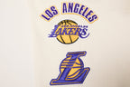 NBA LOS ANGELES LAKERS RETRO CLASSIC PANTALON OUATÉ POUR HOMME (COQUILLE D'ŒUF/VIOLET)