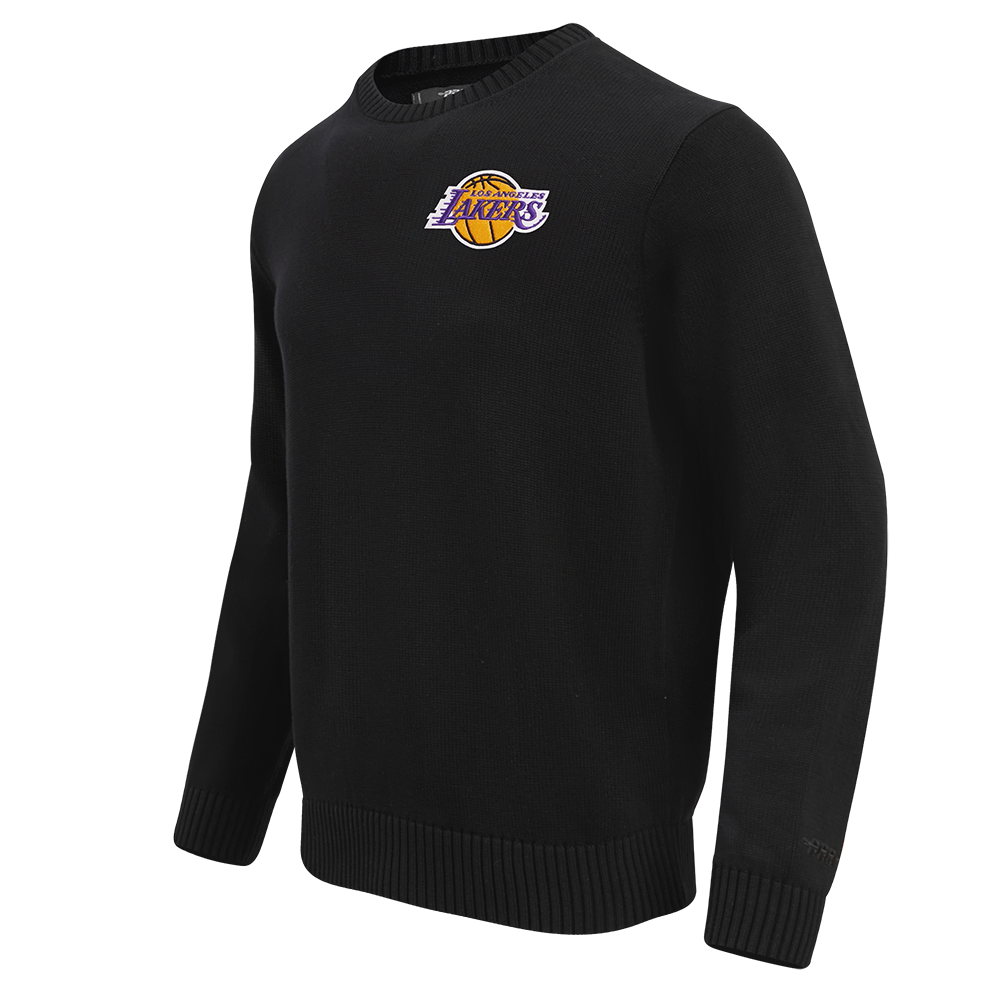 NBA LOS ANGELES LAKERS KNIT BOX SET CREWNECK SWEATER (BLACK)