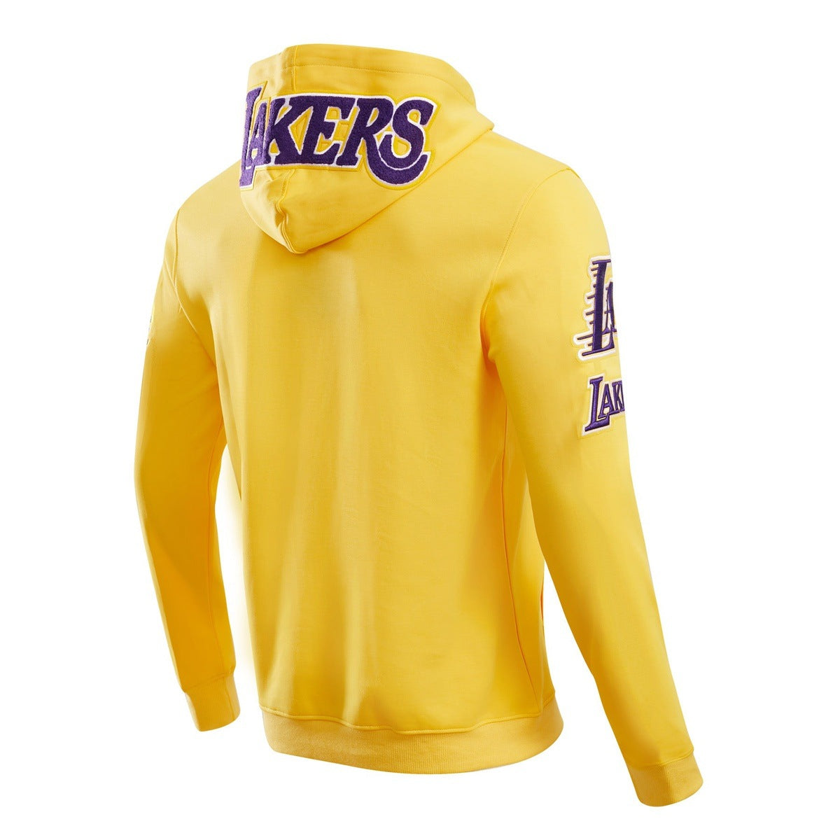 NBA LOS ANGELES LAKERS CLASSIC CHENILLE MEN'S PULLOVER HOODIE (YELLOW)