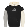 NBA LOS ANGELES LAKERS REVERSE FRENCH TERRY MEN'S COLOR BLOCK FLEECE PULLOVER HOODIE