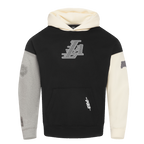 NBA LOS ANGELES LAKERS REVERSE FRENCH TERRY MEN'S COLOR BLOCK FLEECE PULLOVER HOODIE