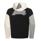 NBA LOS ANGELES LAKERS REVERSE FRENCH TERRY MEN'S COLOR BLOCK FLEECE PULLOVER HOODIE
