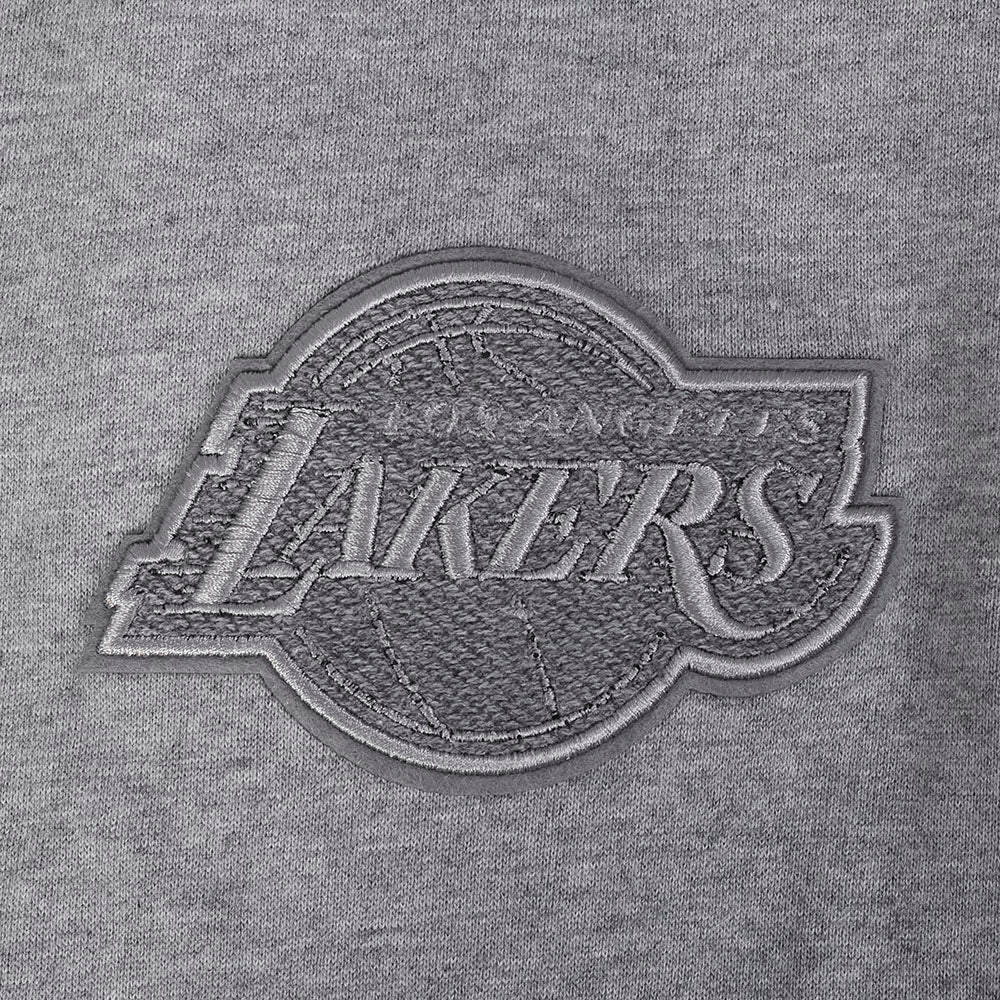 NBA LOS ANGELES LAKERS REVERSE FRENCH TERRY MEN'S COLOR BLOCK FLEECE PULLOVER HOODIE