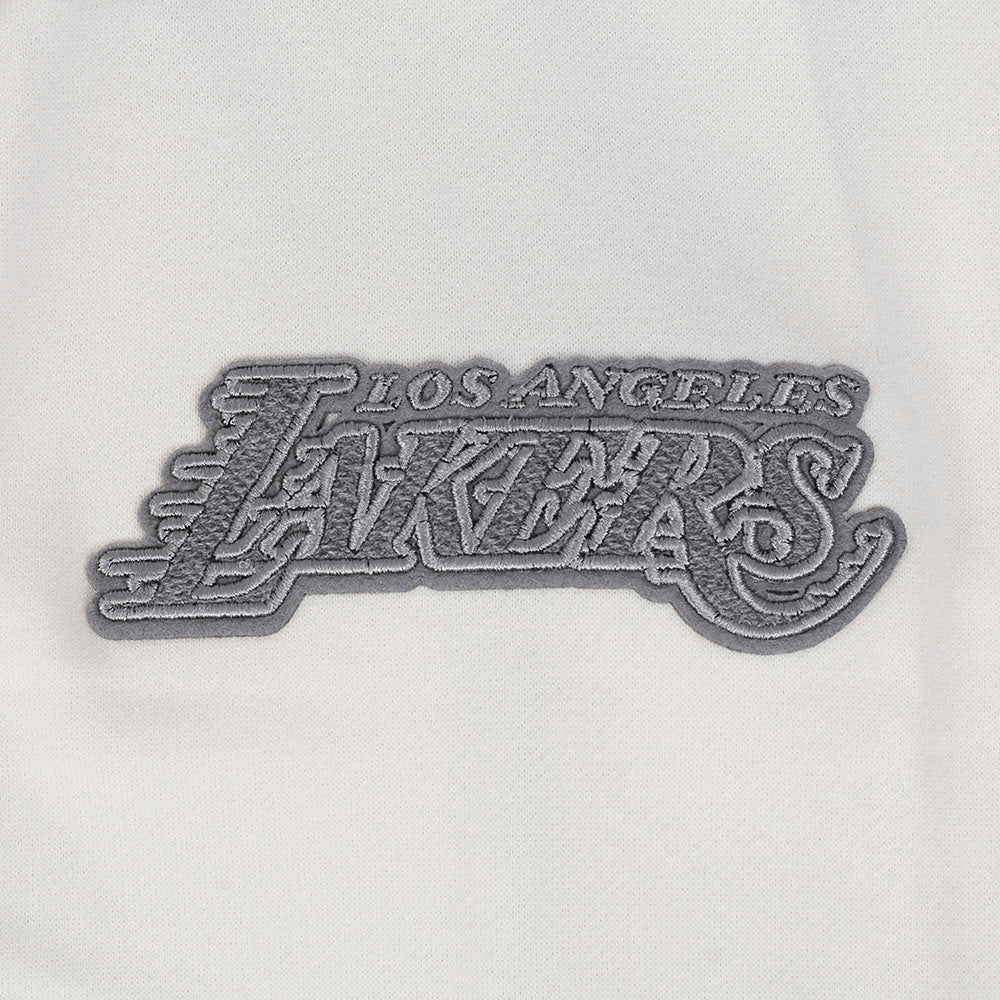 NBA LOS ANGELES LAKERS REVERSE FRENCH TERRY MEN'S COLOR BLOCK FLEECE PULLOVER HOODIE